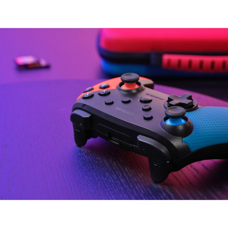 Trust GXT 1246B Muta Trådlös handkontroll Nintendo Switch/Switch 2 Blå/Röd Trust GXT 1246B Muta Trådlös handkontroll Nintendo Switch/Switch 2 Blå/Röd