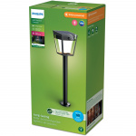 Philips Nissa Piedestal Solcell LED 250/20lm Svart Philips Nissa Piedestal Solcell LED 250/20lm Svart