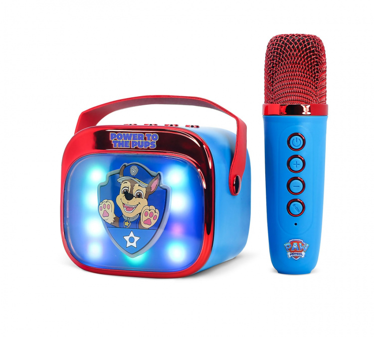 Paw Patrol Karaokehögtalare med Mikrofon Paw Patrol Popsing LED Paw Patrol Karaokehögtalare med Mikrofon Paw Patrol Popsing LED