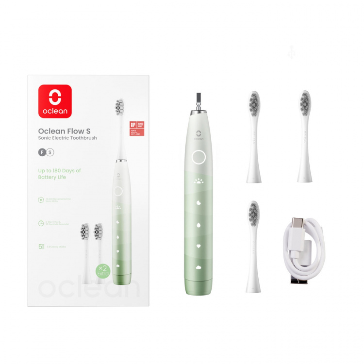 Oclean Elektrisk Tandborste Flow S 20 Grön Oclean Elektrisk Tandborste Flow S 20 Grön