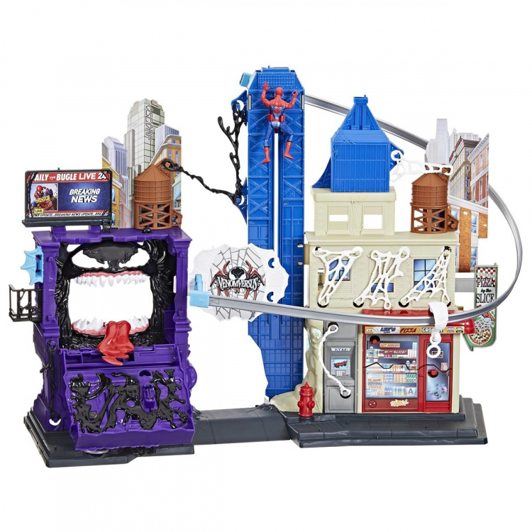 Marvel Spider-Man 4 Inch Venomversus Web City Playset