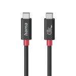 Hama Kabel USB-C USB 4.0 Gen4 80 Gbit/S 240W 1.0M Svart