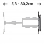 Hama Väggfäste Tv Full Rörelse Lång Arm VESA 400x400