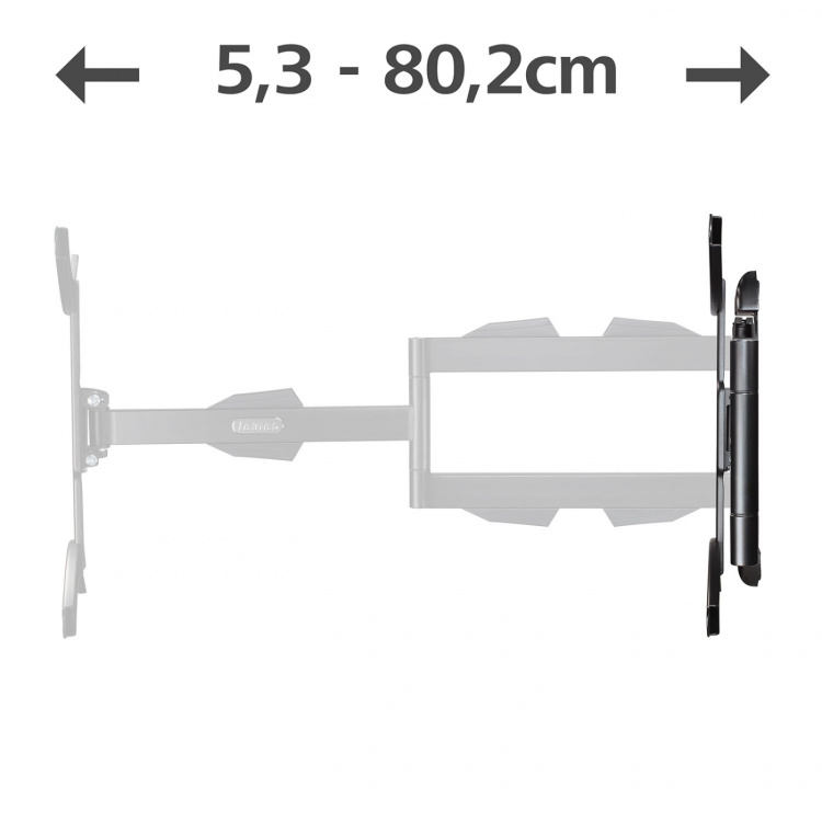 Hama Väggfäste Tv Full Rörelse Lång Arm VESA 400x400