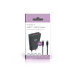 Nedis Oplader | 30 W | GaN | PD3.0 30W | Snellaad functie | 1.5 / 2.0 / 2.5 / 3.0 A | Outputs: 2 | USB-A / USB-C™ | USB Type-C™ (Los) Kabel | 1.50 m | Automatische Voltage Selectie | Zwart Nedis Oplader | 30 W | GaN | PD3.0 30W | Snellaad functie | 1.5 / 2.0 / 2.5 / 3.0 A | Outputs: 2 | USB-A / USB-C™ | USB Type-C™ (Los) Kabel | 1.50 m | Automatische Voltage Selectie | Zwart