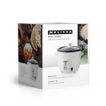 MELISSA Rijstkoker | 0,6 l | 300 W | Anti-aanbaklaag | Uitneembare kom | Stoommandje | Warmhoudfunctie | Automatische uitschakeling | Wit MELISSA Rijstkoker | 0,6 l | 300 W | Anti-aanbaklaag | Uitneembare kom | Stoommandje | Warmhoudfunctie | Automatische uitschakeling | Wit