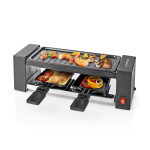 MELISSA Raclette / Gourmetstel | 2 Personen | 400 W | 23 x 10 cm | Anti-aanbaklaag
