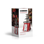 MELISSA Chocoladefontein | 90 B | 32 cm | 3 Metalen niveaus | Rood / Wit