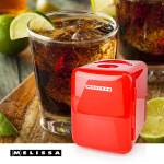 MELISSA Draagbare minikoelkast | 6 blikjes / 4 l inhoud | 100-240 V / 12 V | Verwarmings-/koelfunctie | Draaggreep | Rood MELISSA Draagbare minikoelkast | 6 blikjes / 4 l inhoud | 100-240 V / 12 V | Verwarmings-/koelfunctie | Draaggreep | Rood