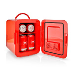 MELISSA Draagbare minikoelkast | 6 blikjes / 4 l inhoud | 100-240 V / 12 V | Verwarmings-/koelfunctie | Draaggreep | Rood MELISSA Draagbare minikoelkast | 6 blikjes / 4 l inhoud | 100-240 V / 12 V | Verwarmings-/koelfunctie | Draaggreep | Rood