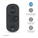 Nedis Bluetooth® Zender / Ontvanger | Ingangen audio / video / data: USB-C™ Female | Uitgangen audio / video / data: 1x 3.5 mm | SBC | Maximaal 1 Apparaat | Maximale batterijduur: 8.5 uur | Zwart