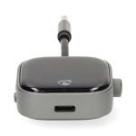 Nedis Bluetooth® Zender / Ontvanger | Ingangen audio / video / data: USB-C™ Female | Uitgangen audio / video / data: USB-C™ Female | SBC | Maximaal 2 Apparaten | Maximale batterijduur: 13 uur | Zwart