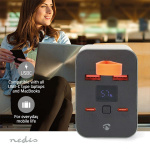 Nedis Powerbank | 30000 mAh | 1.5 / 2.0 / 3.0 / 5.0 A | Outputs: 4 | Output: 2x USB-A / 2x USB-C™ | Inputs: 1x USB-C™ | PD3.0 100W / QC3.0 | Lithium-Polymeer | Display