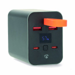 Nedis Powerbank | 30000 mAh | 1.5 / 2.0 / 3.0 / 5.0 A | Outputs: 4 | Output: 2x USB-A / 2x USB-C™ | Inputs: 1x USB-C™ | PD3.0 100W / QC3.0 | Lithium-Polymeer | Display