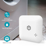 Nedis SmartLife Water Detector | Wi-Fi | Batterij Gevoed | Verlenging inbegrepen | Max. batterijduur: 24 Maanden | 80 dB | Wit