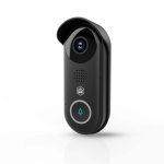 Nedis SmartLife Videodeurbel | Transformator | Full HD 1080p | Cloud Opslag (optioneel) / microSD (niet inbegrepen) / Onvif | IP54 | Met bewegingssensor | Nachtzicht | Zwart