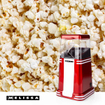 MELISSA Popcornmaker | 60 g | 1200 W | 2 - 4 min | Rood/Wit MELISSA Popcornmaker | 60 g | 1200 W | 2 - 4 min | Rood/Wit
