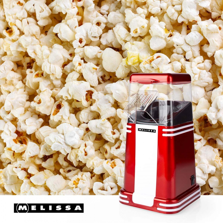 MELISSA Popcornmaker | 60 g | 1200 W | 2 - 4 min | Rood/Wit MELISSA Popcornmaker | 60 g | 1200 W | 2 - 4 min | Rood/Wit