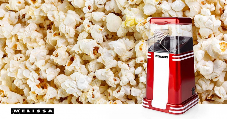 MELISSA Popcornmaker | 60 g | 1200 W | 2 - 4 min | Rood/Wit MELISSA Popcornmaker | 60 g | 1200 W | 2 - 4 min | Rood/Wit