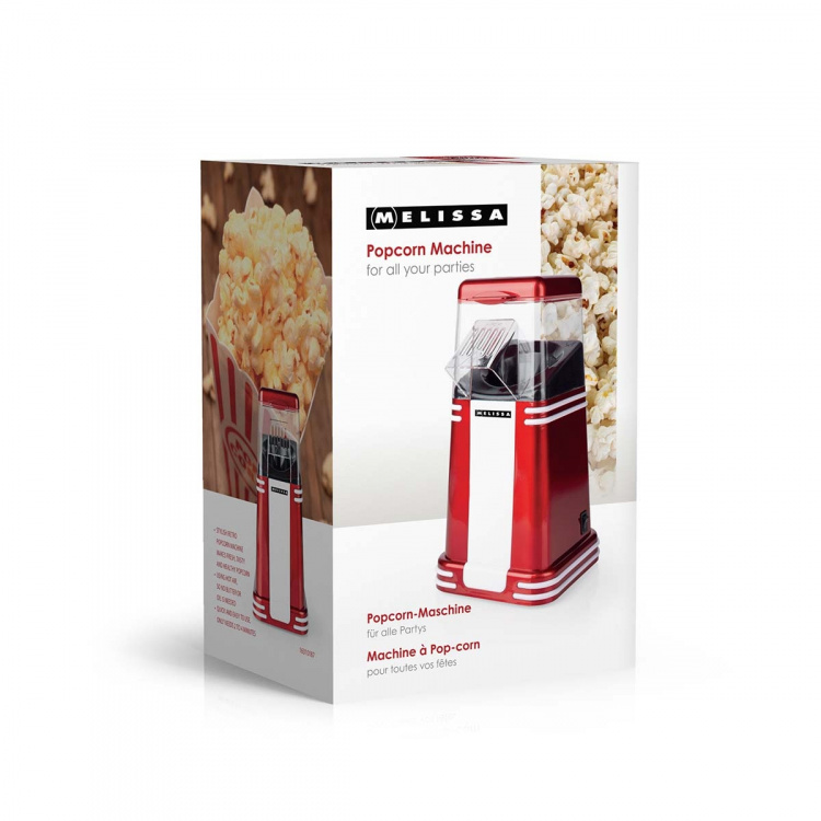 MELISSA Popcornmaker | 60 g | 1200 W | 2 - 4 min | Rood/Wit MELISSA Popcornmaker | 60 g | 1200 W | 2 - 4 min | Rood/Wit