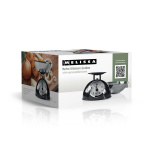 MELISSA Retro keukenweegschaal | Analoog | Metalen behuizing | Afneembare kom | Max. 5kg | Stapjes van 25 gram | Zwart