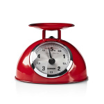 MELISSA Retro keukenweegschaal | Analoog | Metalen behuizing | Afneembare kom | Max. 5kg | Stapjes van 25 gram | Rood MELISSA Retro keukenweegschaal | Analoog | Metalen behuizing | Afneembare kom | Max. 5kg | Stapjes van 25 gram | Rood