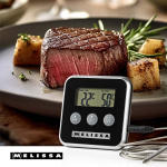 MELISSA Vleesthermometer | tot 250°C | Alarmtimer | LCD-scherm MELISSA Vleesthermometer | tot 250°C | Alarmtimer | LCD-scherm