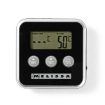 MELISSA Vleesthermometer | tot 250°C | Alarmtimer | LCD-scherm MELISSA Vleesthermometer | tot 250°C | Alarmtimer | LCD-scherm