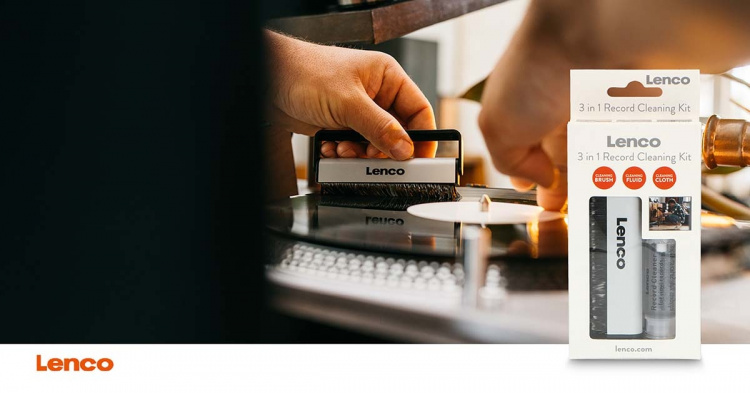 Lenco Antistatische borstel, reinigingsvloeistof en doekje
