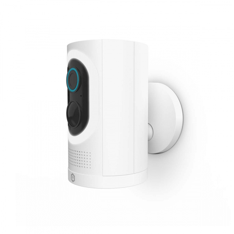 Nedis SmartLife Camera voor Buiten | Spotlight | 3MP Full HD 1296p | IP65 | Max. batterijduur: 6 Maanden | Cloud Opslag (optioneel) / microSD (niet inbegrepen) | 5 V DC | Met bewegingssensor | Nachtzicht | Wit