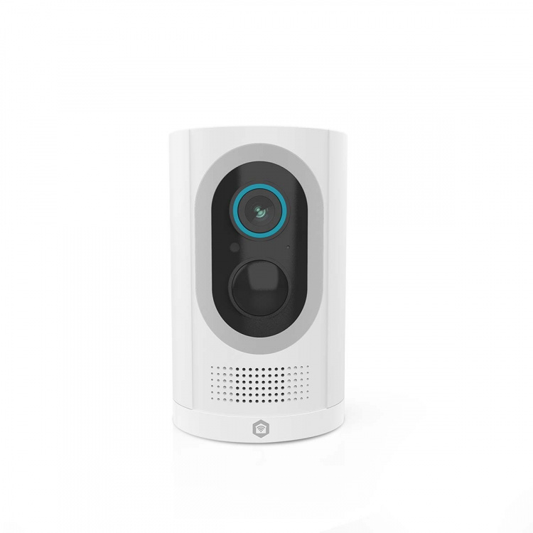 Nedis SmartLife Camera voor Buiten | Spotlight | 3MP Full HD 1296p | IP65 | Max. batterijduur: 6 Maanden | Cloud Opslag (optioneel) / microSD (niet inbegrepen) | 5 V DC | Met bewegingssensor | Nachtzicht | Wit