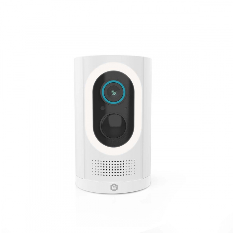 Nedis SmartLife Camera voor Buiten | Spotlight | 3MP Full HD 1296p | IP65 | Max. batterijduur: 6 Maanden | Cloud Opslag (optioneel) / microSD (niet inbegrepen) | 5 V DC | Met bewegingssensor | Nachtzicht | Wit