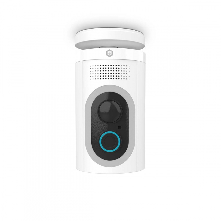 Nedis SmartLife Camera voor Buiten | Spotlight | 3MP Full HD 1296p | IP65 | Max. batterijduur: 6 Maanden | Cloud Opslag (optioneel) / microSD (niet inbegrepen) | 5 V DC | Met bewegingssensor | Nachtzicht | Wit