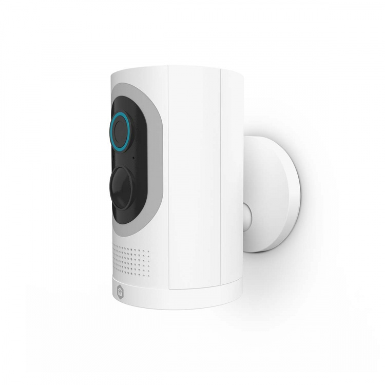 Nedis SmartLife Camera voor Buiten | Spotlight | 3MP Full HD 1296p | IP65 | Max. batterijduur: 6 Maanden | Cloud Opslag (optioneel) / microSD (niet inbegrepen) | 5 V DC | Met bewegingssensor | Nachtzicht | Wit