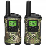 Alecto Set van 2 walkie talkies met bereik tot 7 kilometer Camouflage