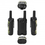 Alecto Set van 2 walkie talkies met bereik tot 7 kilometer Camouflage