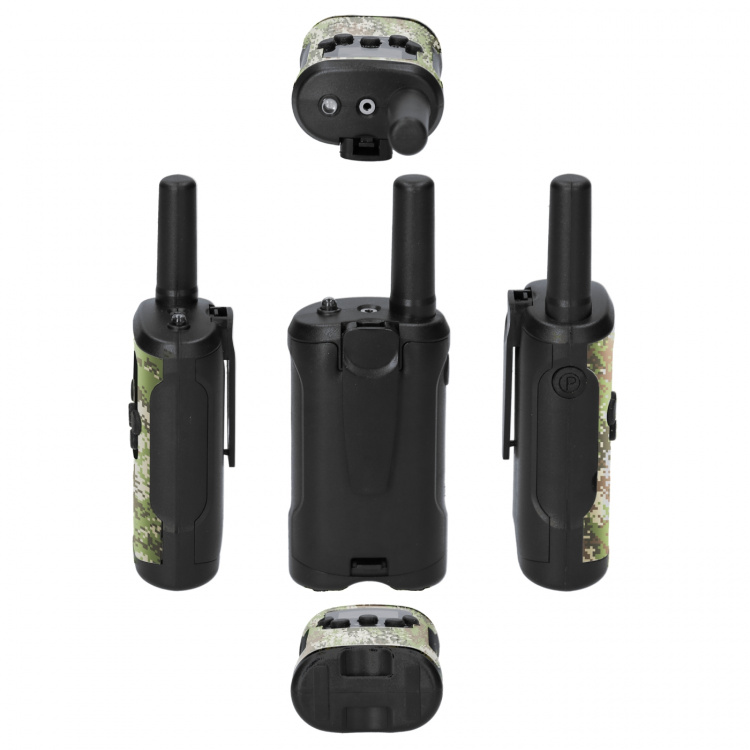 Alecto Set van 2 walkie talkies met bereik tot 7 kilometer Camouflage