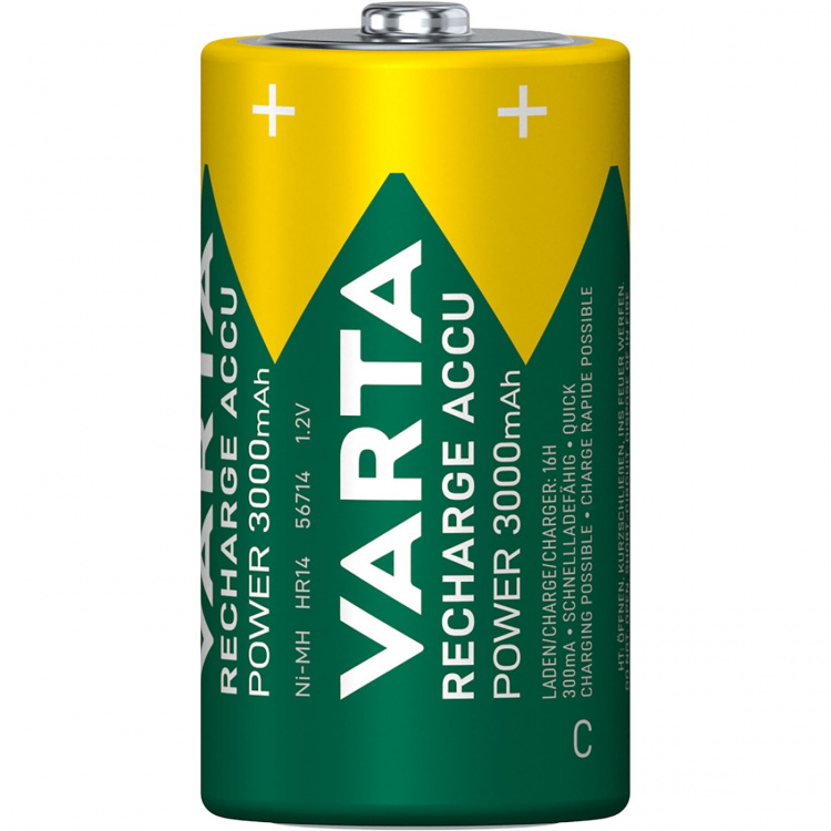 Varta Laddningsbart batteri C / LR14 3000 mAh 2-pack Varta Laddningsbart batteri C / LR14 3000 mAh 2-pack