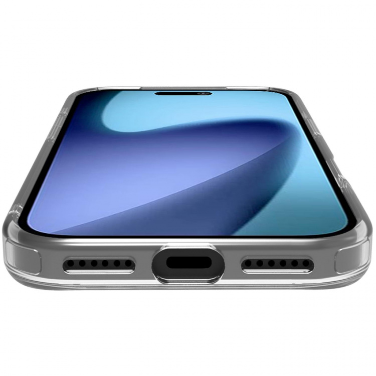 Celly Gelskinmag TPU Cover MagSafe-kompatibelt iPhone 17 Pro Max Transparent