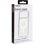 Celly Gelskinmag TPU Cover MagSafe-kompatibelt iPhone 17 Pro Max Transparent