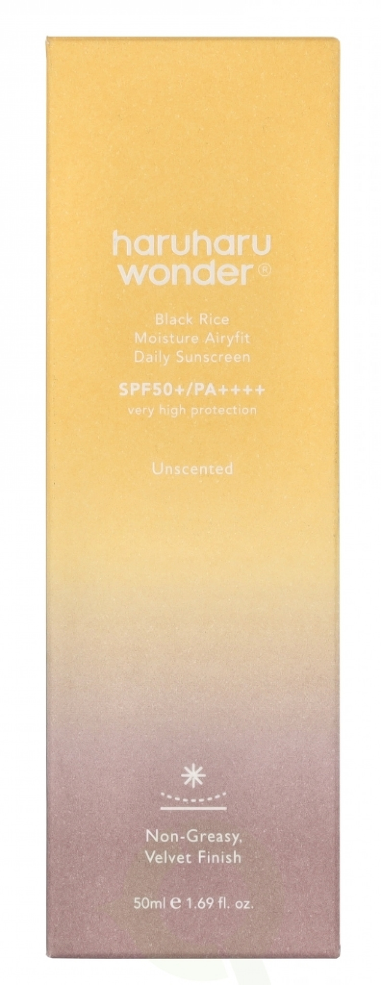 Haruharu Wonder Black Rice Moisture Airyfit Daily Sunscreen SPF50+ PA++++ 50 ml