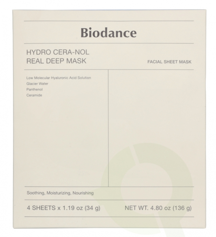 Biodance Hydro Cera-Nol Real Deep Mask 34 g 4 Pieces