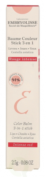 Embryolisse Color Balm 3-In-1 Stick 2.5 g Intense Red