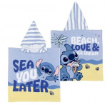 Disney Stitch (blauw) - microvezel poncho - 50 x 100 cm (WD16998)