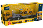KLX Die-cast vrachtwagen met hanger, bulldozer licht & geluid (534678)