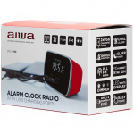AIWA Klockradio Två alarm USB ladd-uttag Röd AIWA Klockradio Två alarm USB ladd-uttag Röd