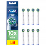 Oral B Pro Cross Action opzetborstels - Wit - 8 stuks
