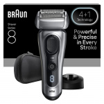 Braun Series 8 elektrisch scheerapparaat - SensoAdapt, oplaadstandaard, 8617S - Zilver