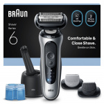 Braun Series 6 elektrisch scheerapparaat - SmartCare Center +2 opzetstukken - 62-S7650CC - Zilver Braun Series 6 elektrisch scheerapparaat - SmartCare Center +2 opzetstukken - 62-S7650CC - Zilver