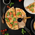 Maku Pizzaset Med Bricka Och Skärare